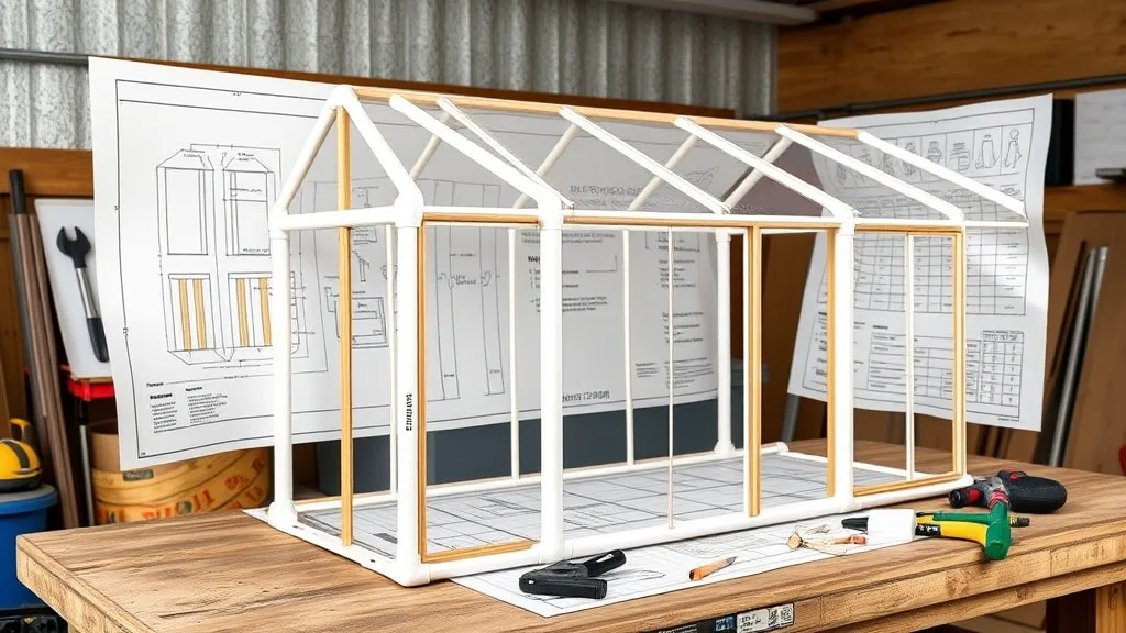 Чертёж парника из ПВХ-труб: особенности и хитрости