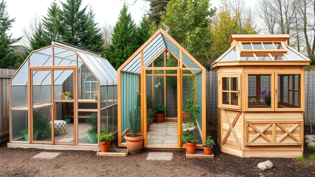 Три основных типа парников: чертёж и размеры для каждого